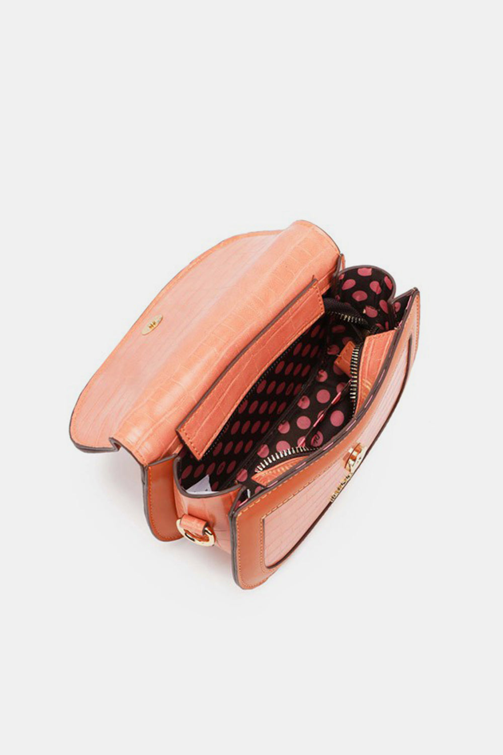 Nicole Lee USA Croc Embossed Crossbody Bag - House of Binx