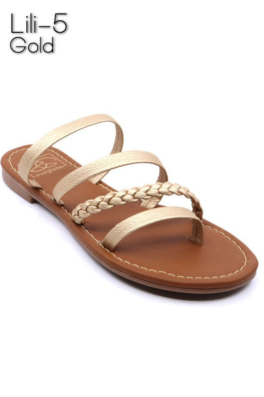 Braided Strappy Sandal - House of Binx