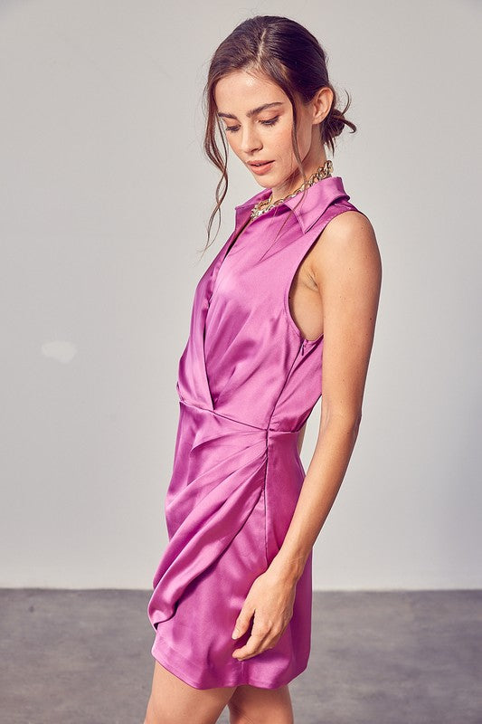 Collar Wrap Dress - House of Binx