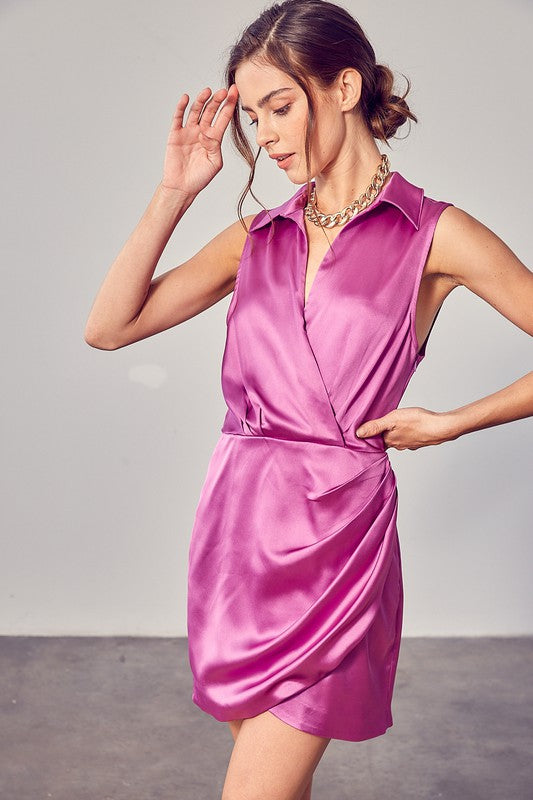 Collar Wrap Dress - House of Binx