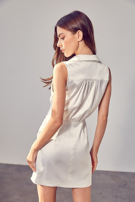 Collar Wrap Dress - House of Binx
