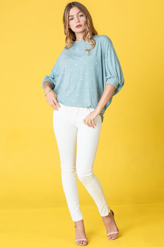 Polka Dot Dolman Tunic - House of Binx