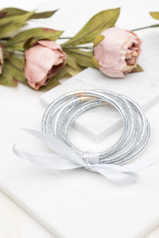 Glitter Jelly Bangle Bracelets - House of Binx