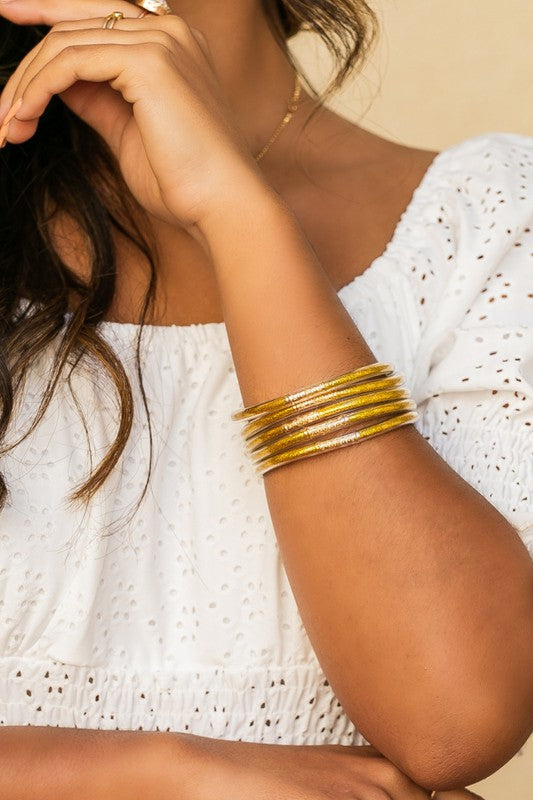 Glitter Jelly Bangle Bracelets - House of Binx