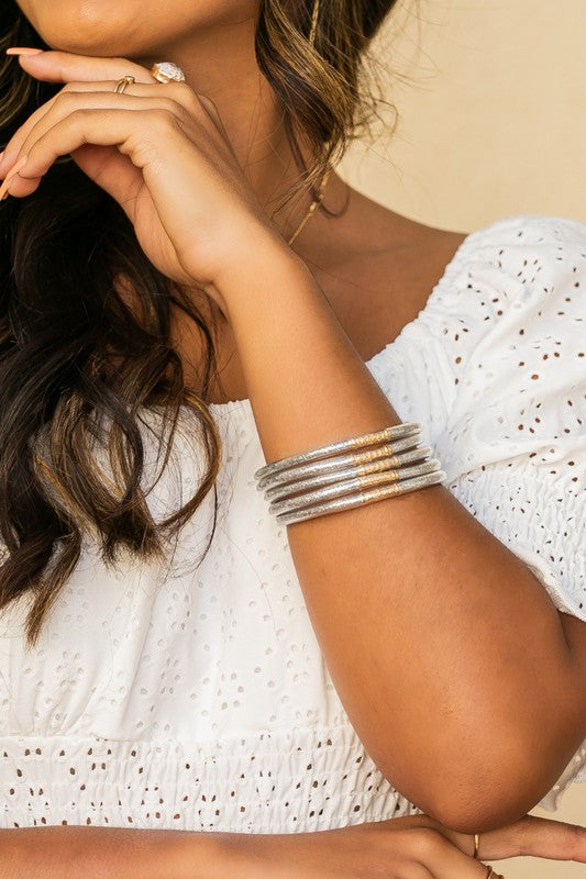 Glitter Jelly Bangle Bracelets - House of Binx