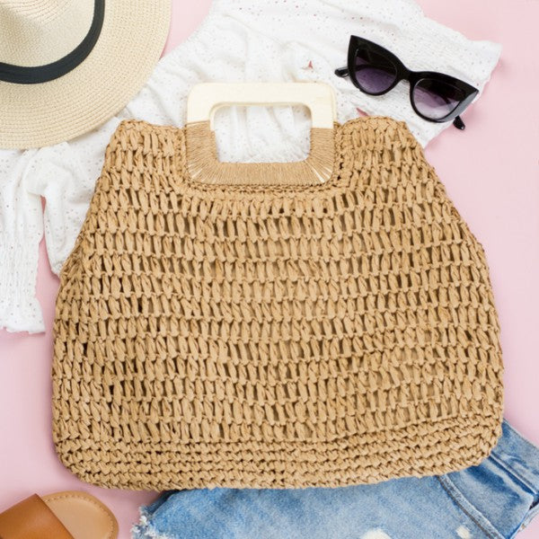 Oversized Straw Tote - House of Binx