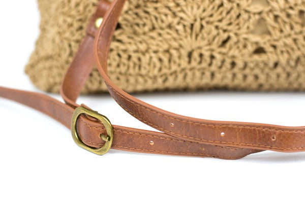 Woven Straw Backpack - House of Binx