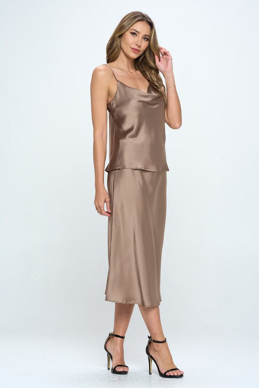 Made in USA Silky Satin Tank Top - House of Binx