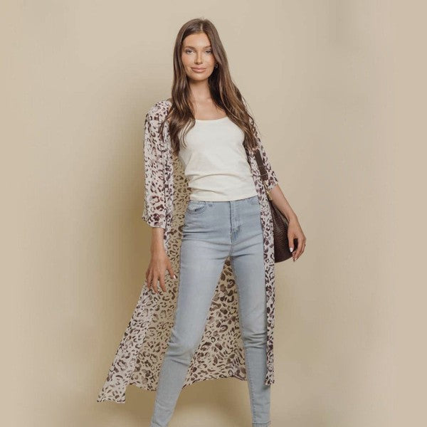 Cheetah Kimono - House of Binx