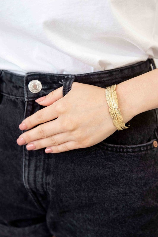 Feather Cuff Bracelet - House of Binx