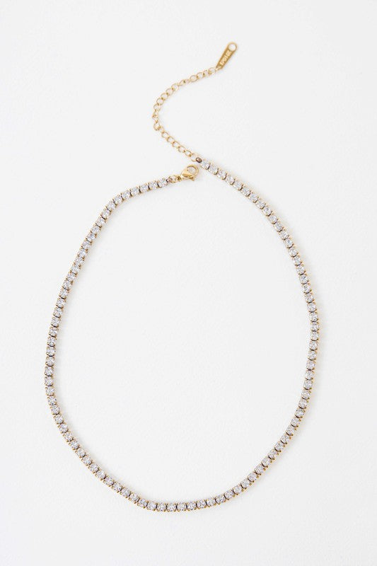 Round Stone Tennis Necklace - House of Binx
