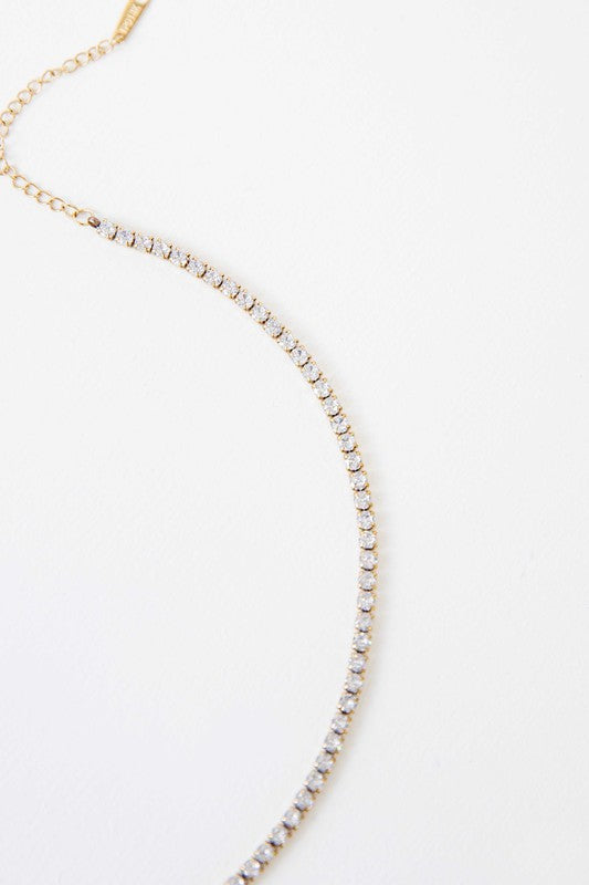 Round Stone Tennis Necklace - House of Binx