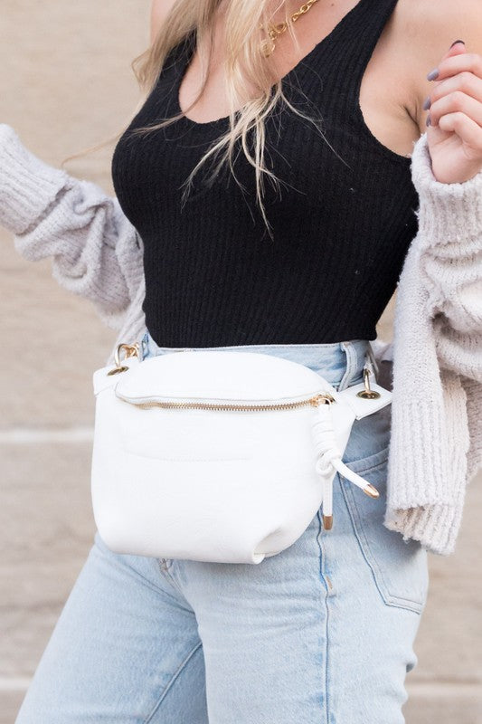 Luxe Convertible Sling Belt Bum Bag - House of Binx
