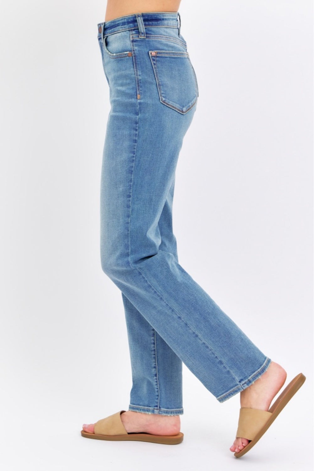 Judy Blue Full Size High Waist Straight Jeans - House of Binx