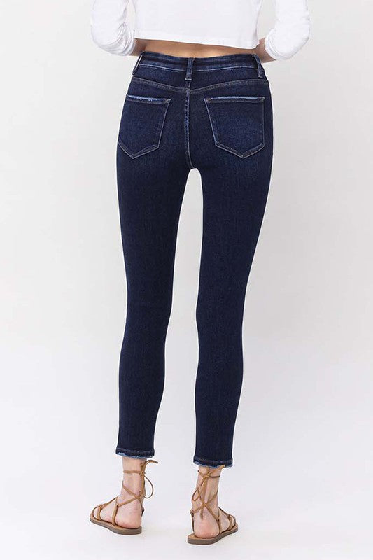 High Rise Ankle Skinny Jeans - House of Binx