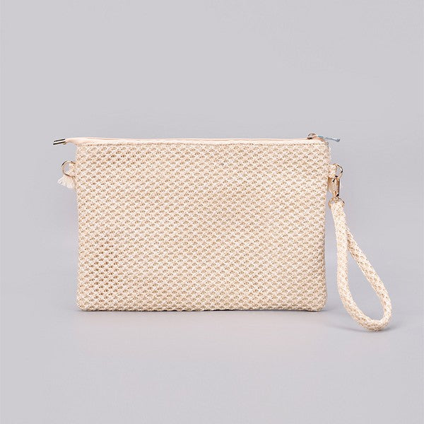 Naya Crochet Tassel Clutch - House of Binx