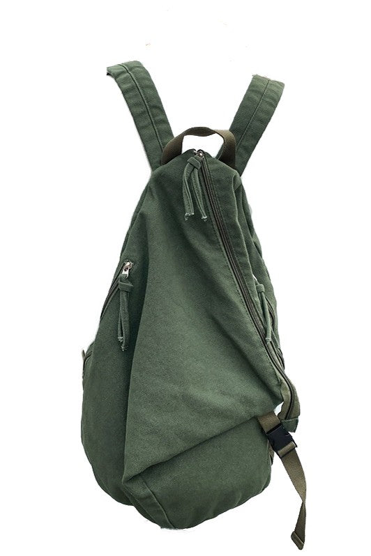 Kai Asymmetric Canvas Backpack - House of Binx