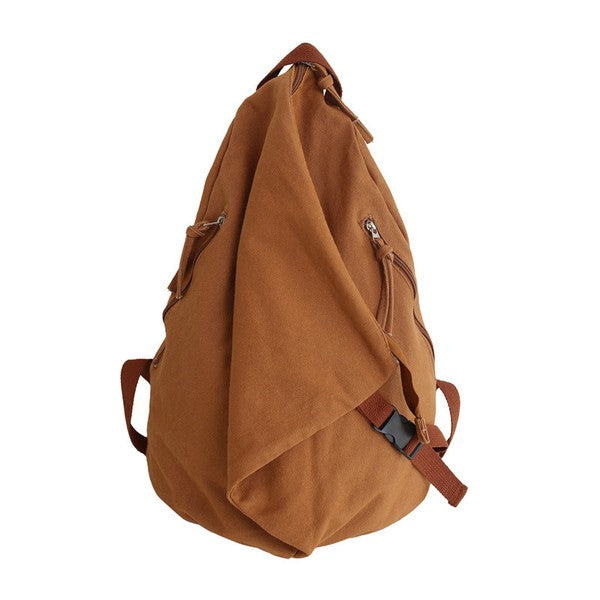 Kai Asymmetric Canvas Backpack - House of Binx