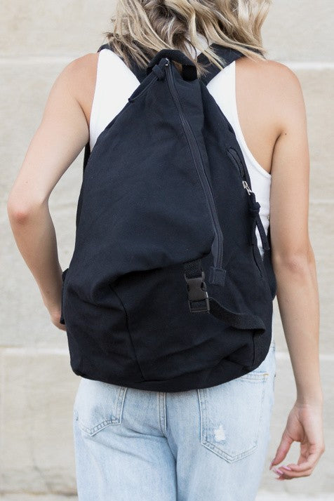 Kai Asymmetric Canvas Backpack - House of Binx