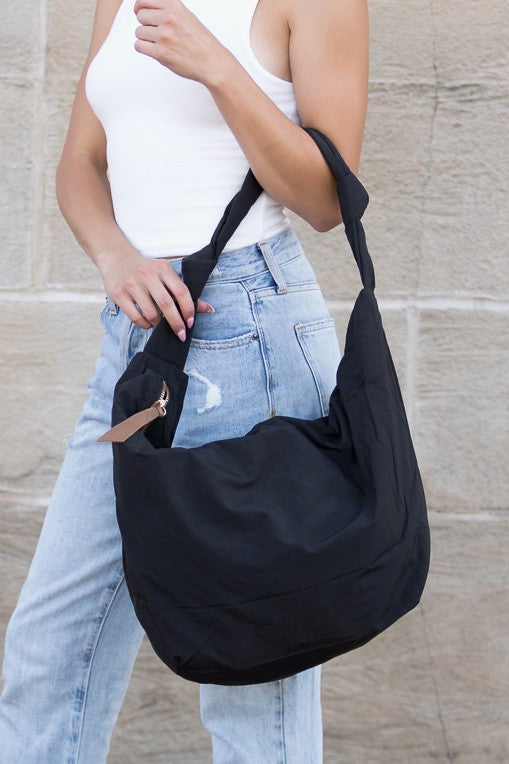 Piper Oversized Nylon Carryall Messenger - House of Binx