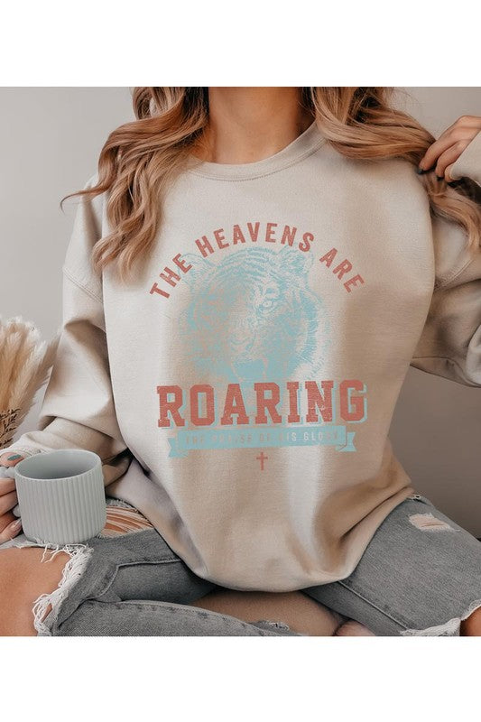 The Heavens Are Roaring Graphic Fleece Sweatshirts - House of Binx