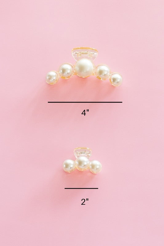 Pearl Hair Claw Clip Set - 2PK - House of Binx