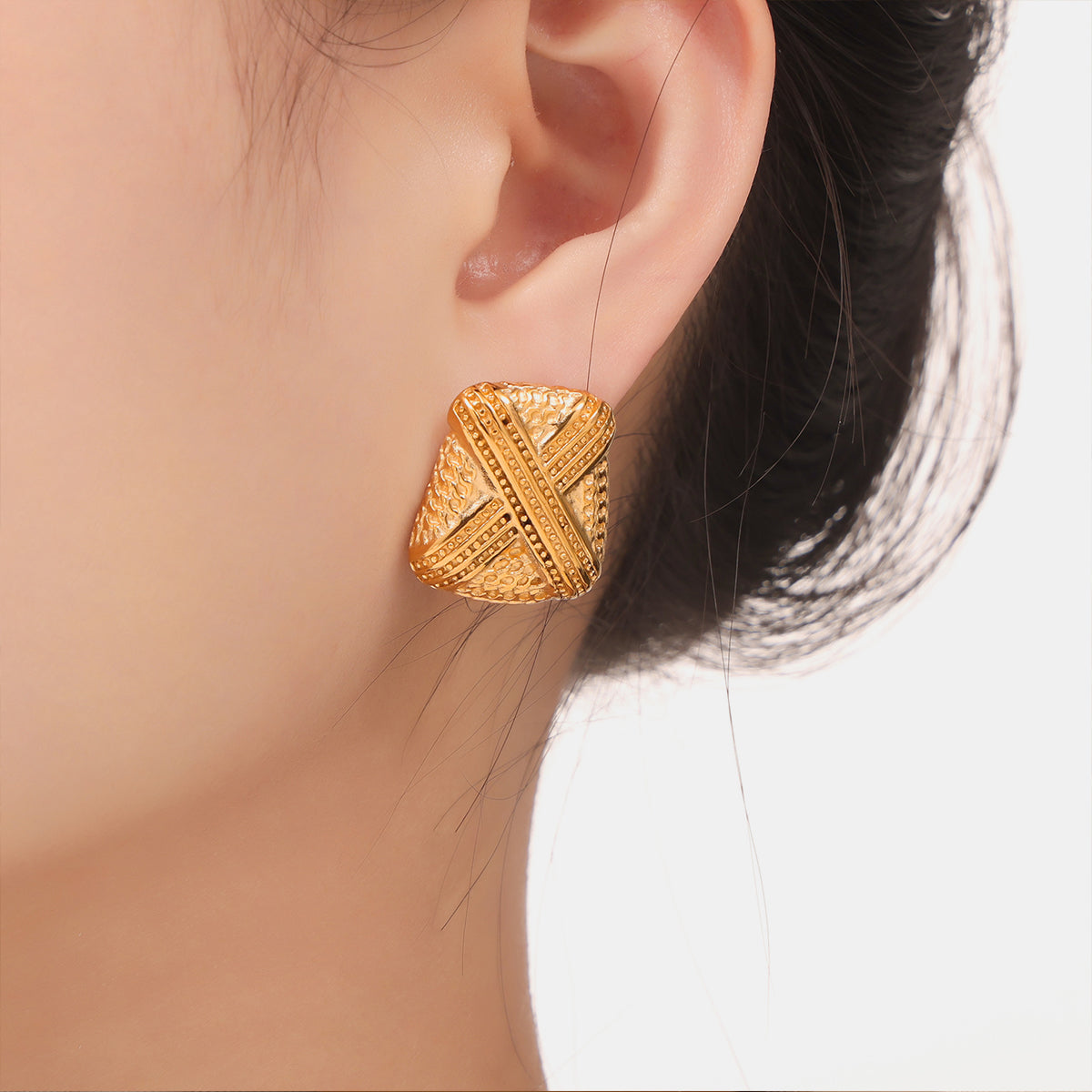 Titanium Steel Geometric Shape Earrings - House of Binx