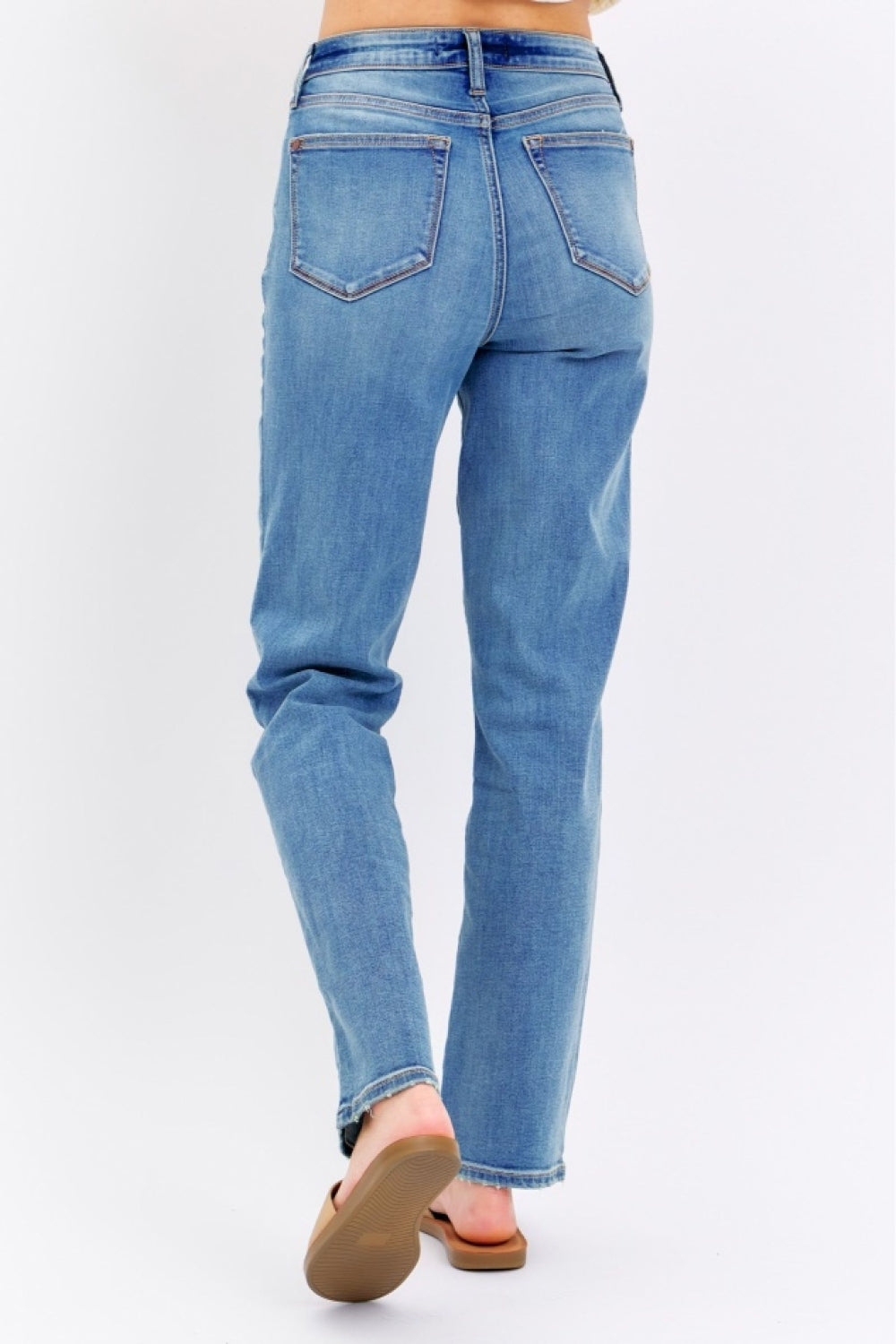 Judy Blue Full Size High Waist Straight Jeans - House of Binx
