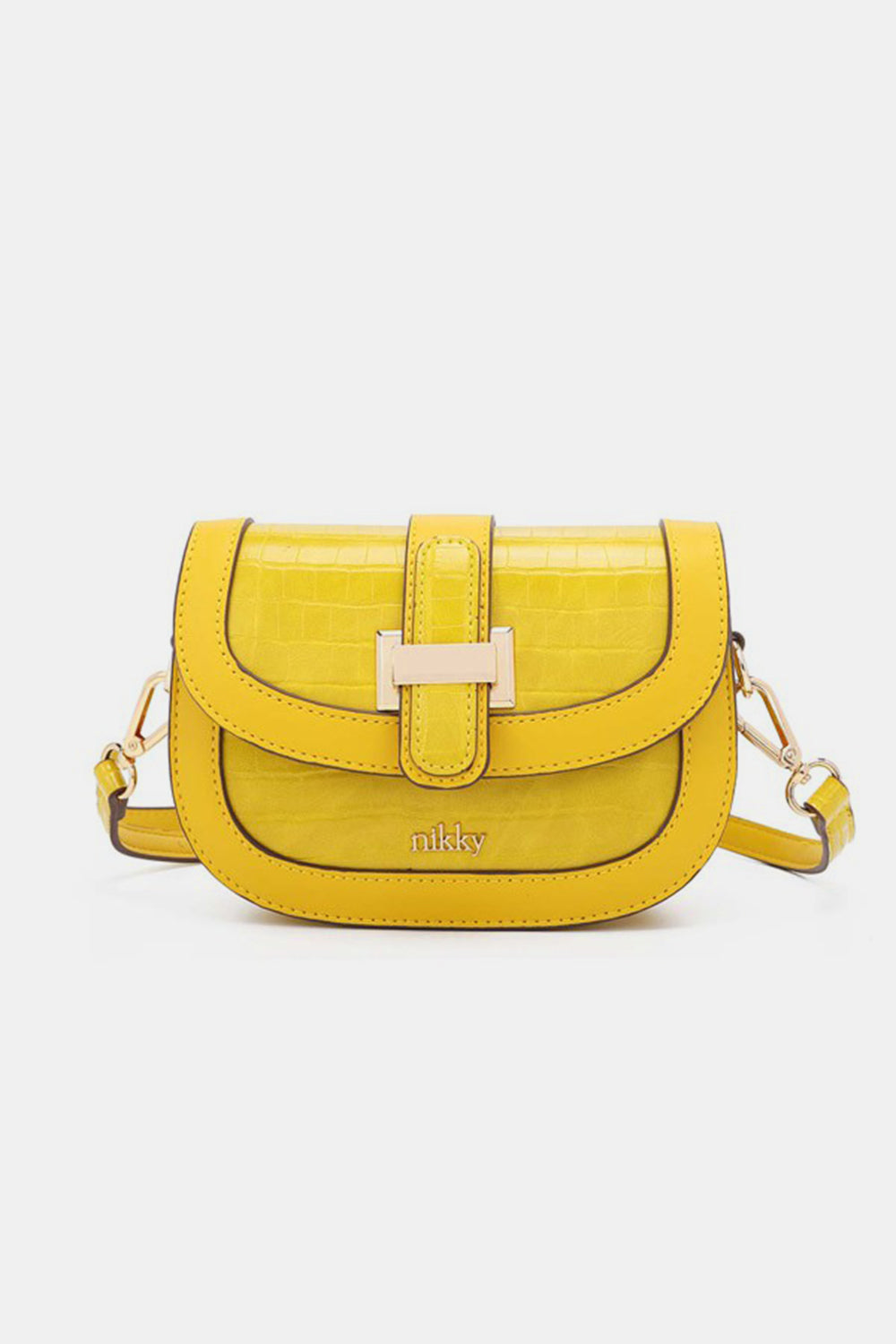 Nicole Lee USA Croc Embossed Crossbody Bag - House of Binx