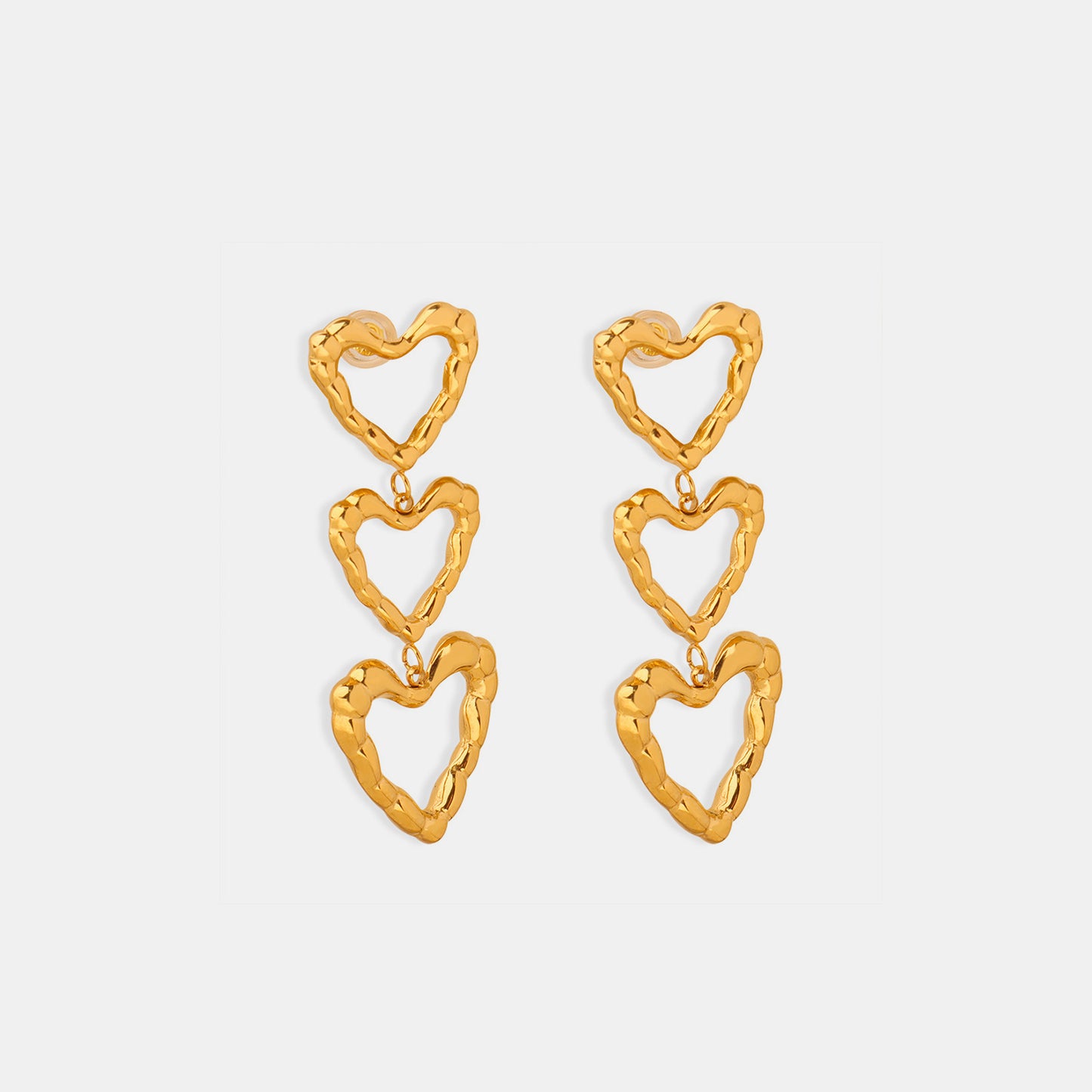 Titanium Steel Heart Earrings - House of Binx