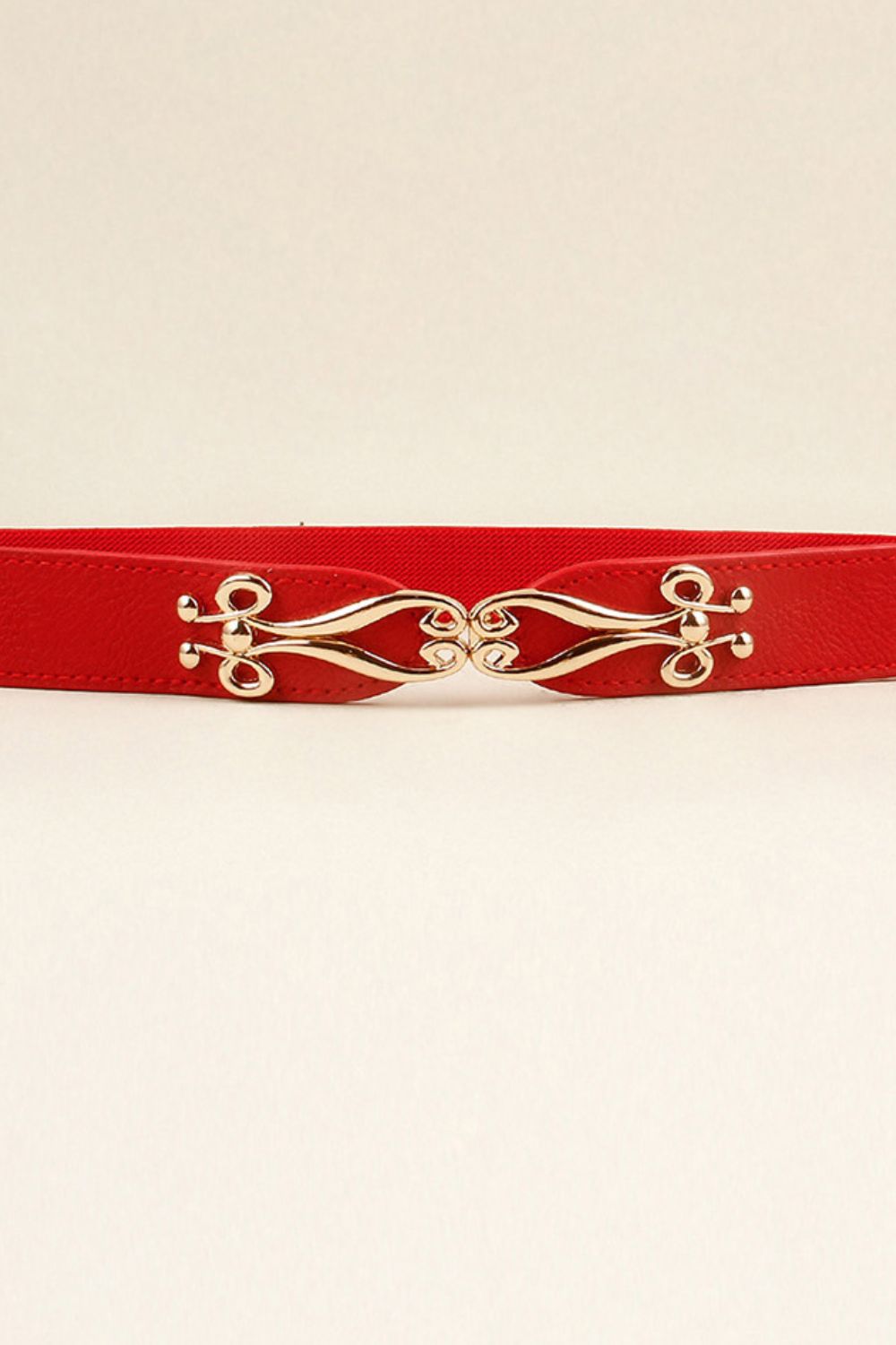 Alloy Buckle Elastic Belt - House of Binx