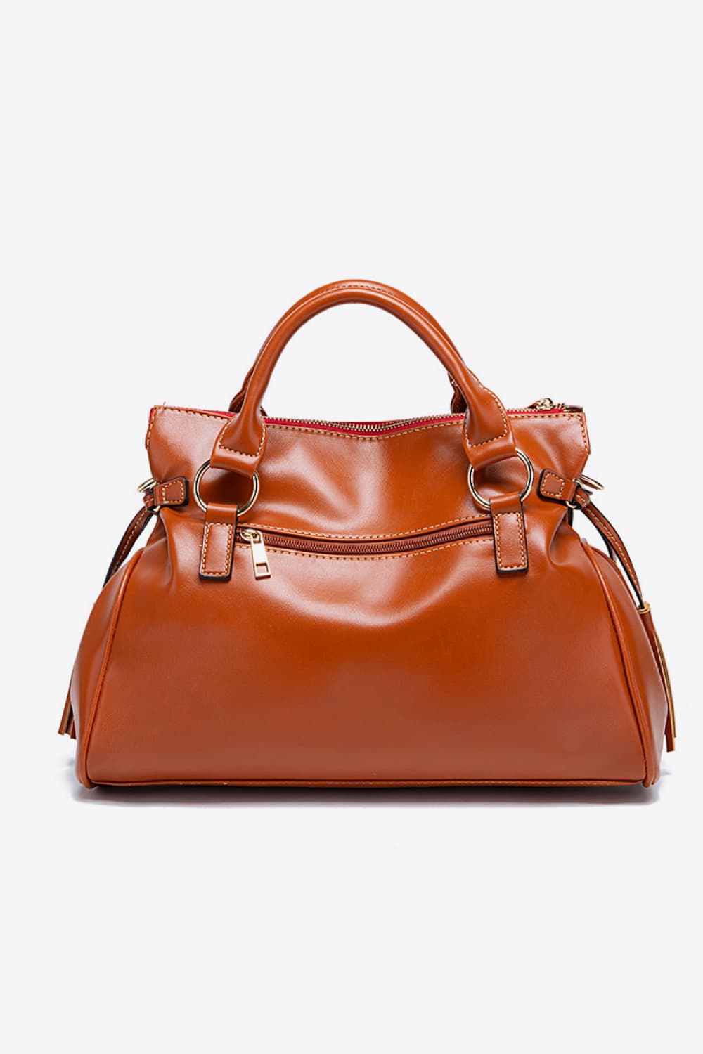 PU Leather Handbag with Tassels - House of Binx