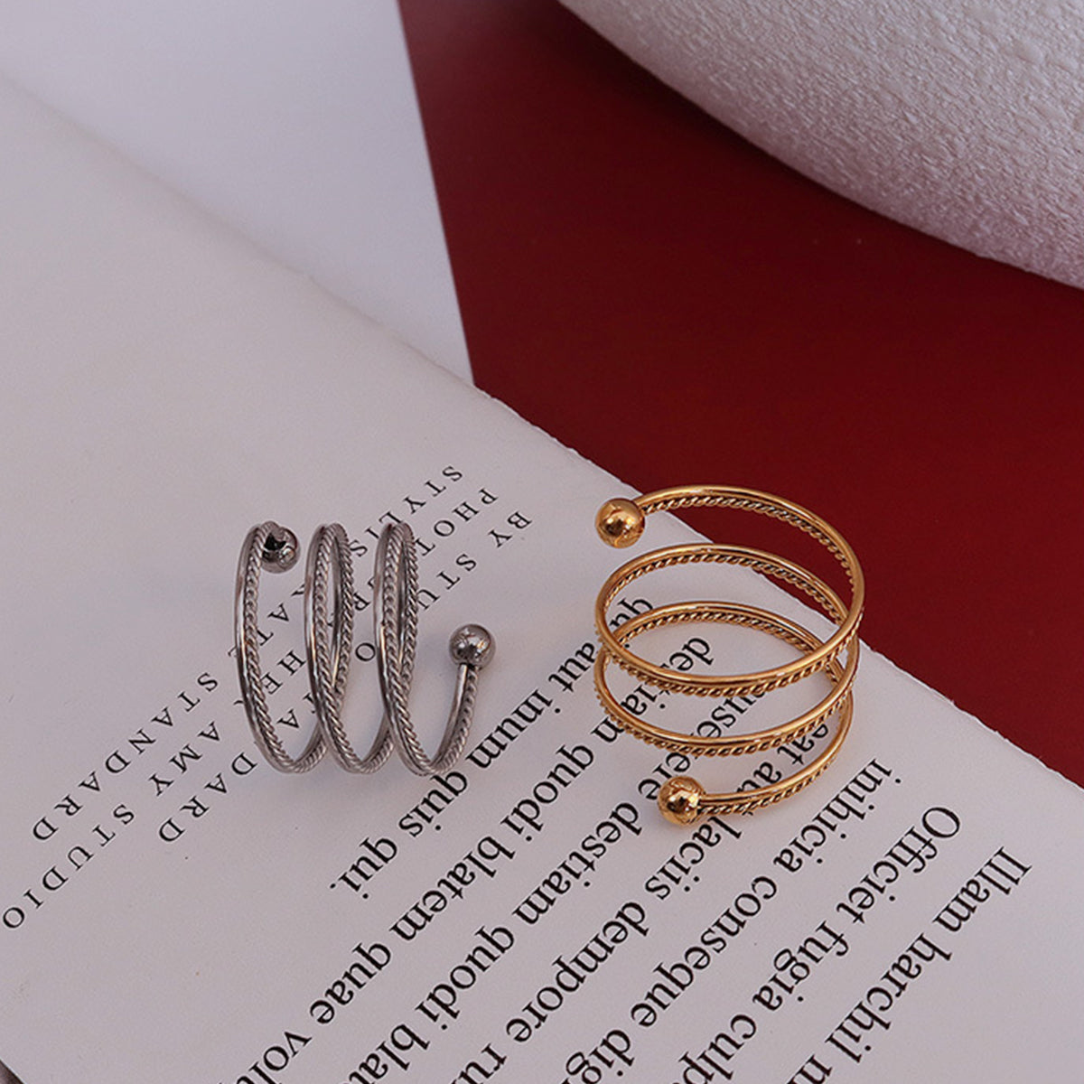 Titanium Steel Wrap Ring - House of Binx