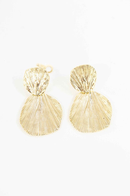Gold Shell Drop Earrings - House of Binx