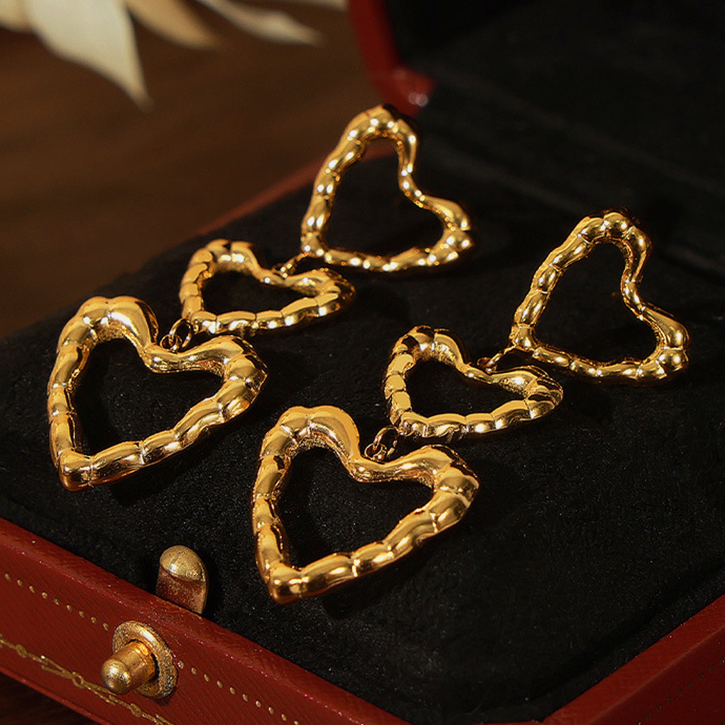 Titanium Steel Heart Earrings - House of Binx