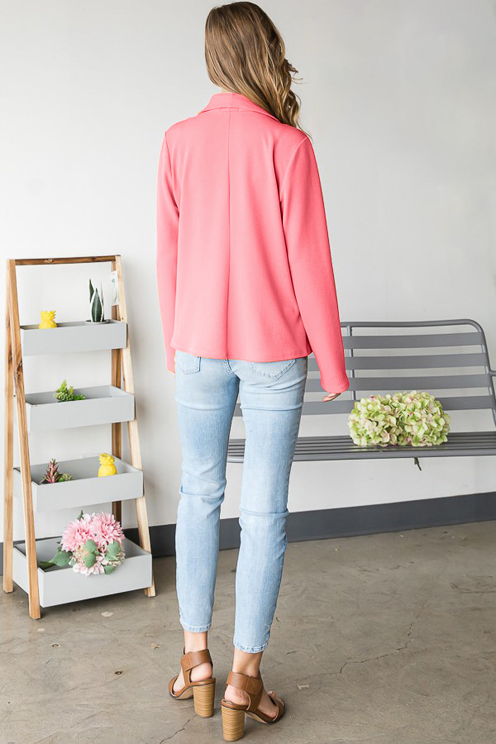 Heimish Open Front Long Sleeve Blazer - House of Binx