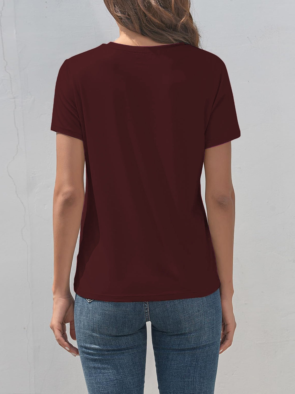 Smile Graphic Round Neck Short Sleeve T-Shirt - House of Binx