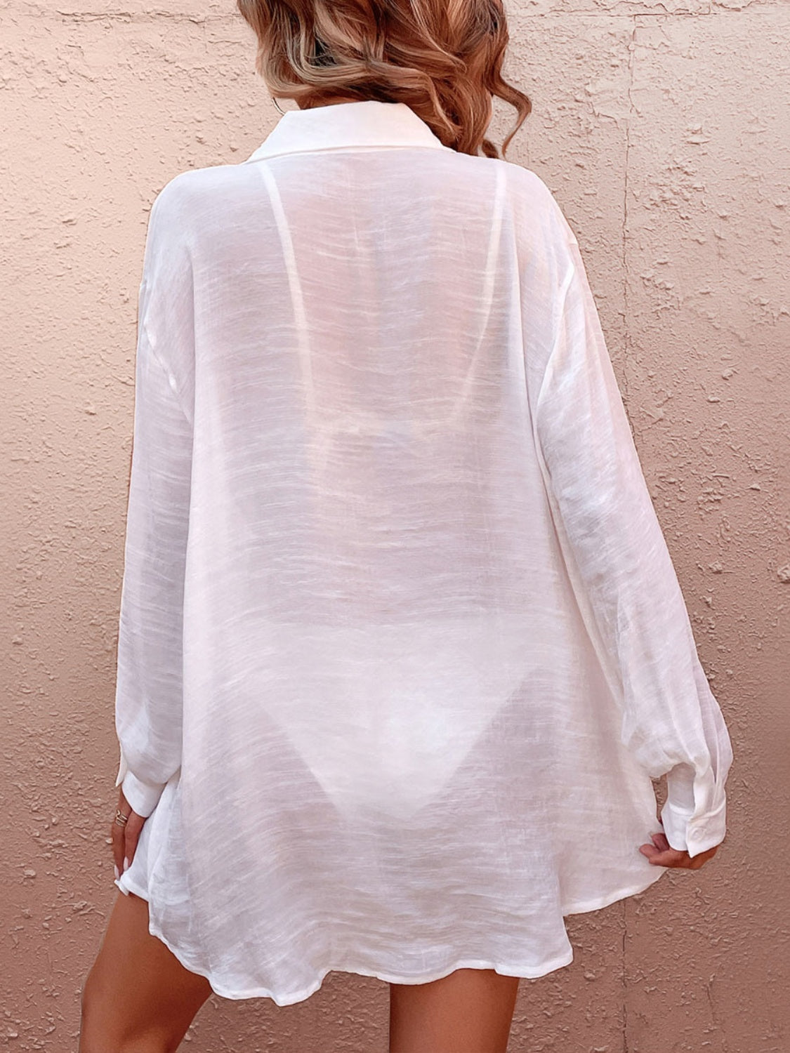 Pocketed Dropped Shoulder Cover Up - House of Binx