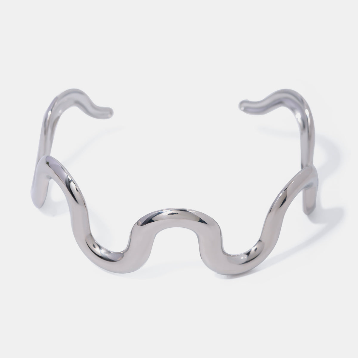 Stainless Steel Wave Shape Bracelet - House of Binx