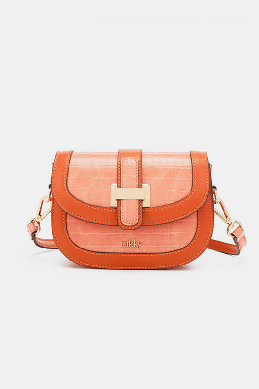 Nicole Lee USA Croc Embossed Crossbody Bag - House of Binx