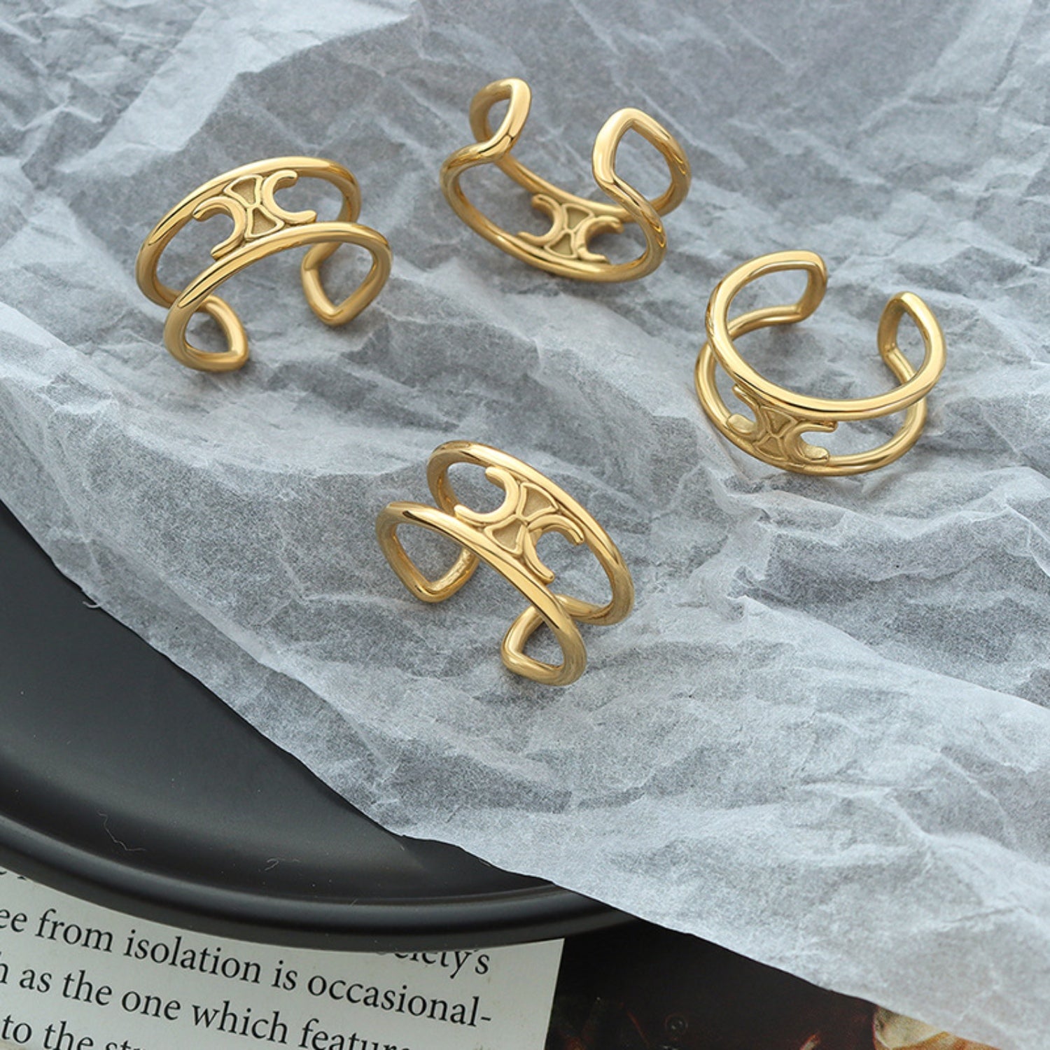 Titanium Steel Double-Layered Ring - House of Binx