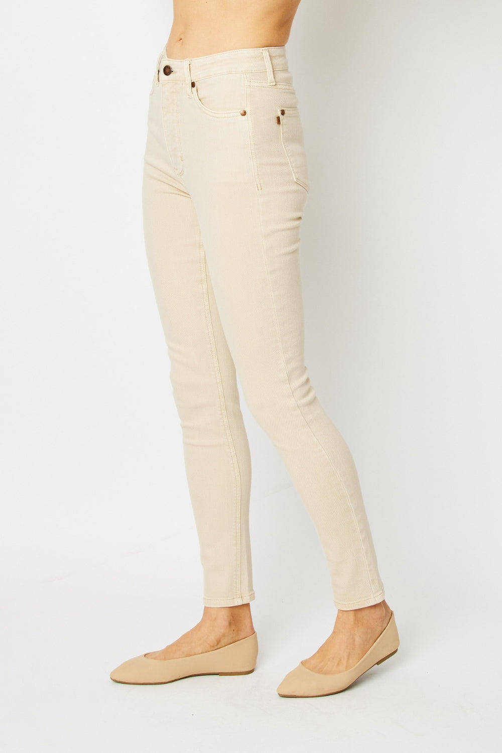 Judy Blue Full Size Garment Dyed Tummy Control Skinny Jeans - House of Binx