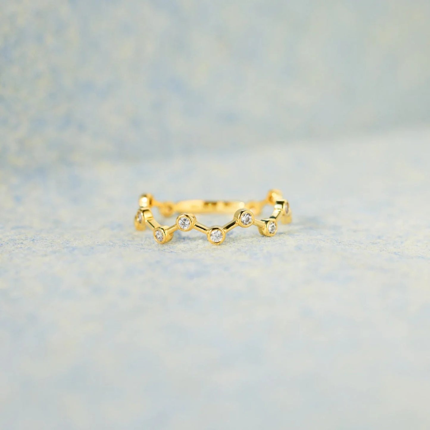 18K Gold-Plated 925 Sterling Silver Zircon Ring - House of Binx