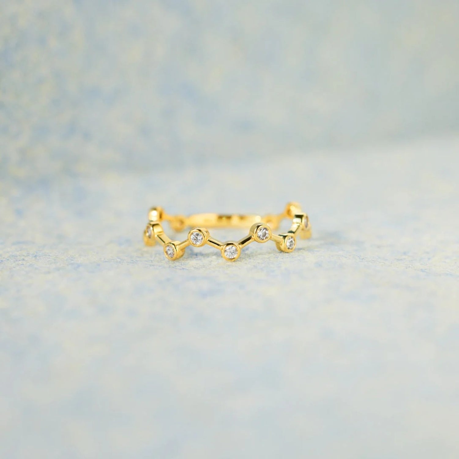 18K Gold-Plated 925 Sterling Silver Zircon Ring - House of Binx