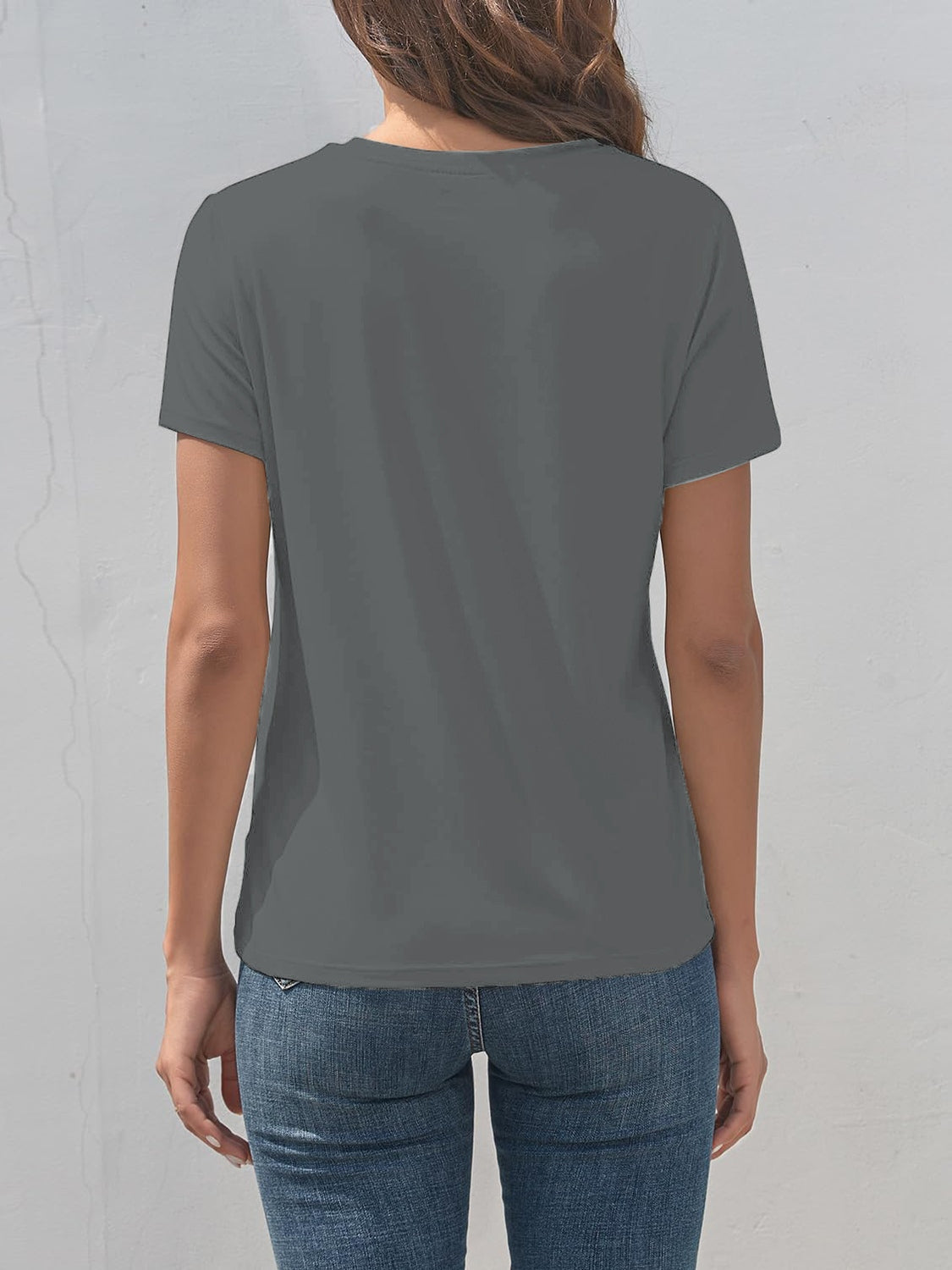 Smile Graphic Round Neck Short Sleeve T-Shirt - House of Binx