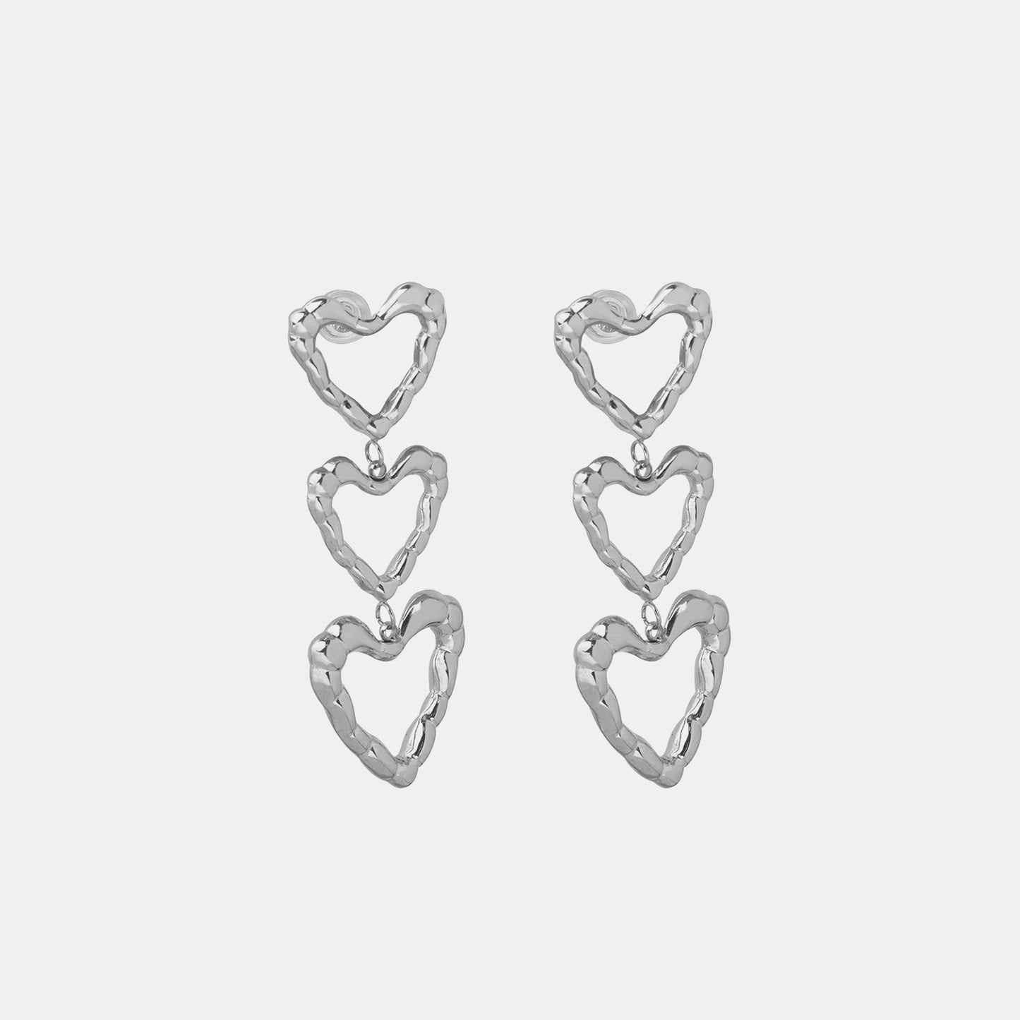 Titanium Steel Heart Earrings - House of Binx
