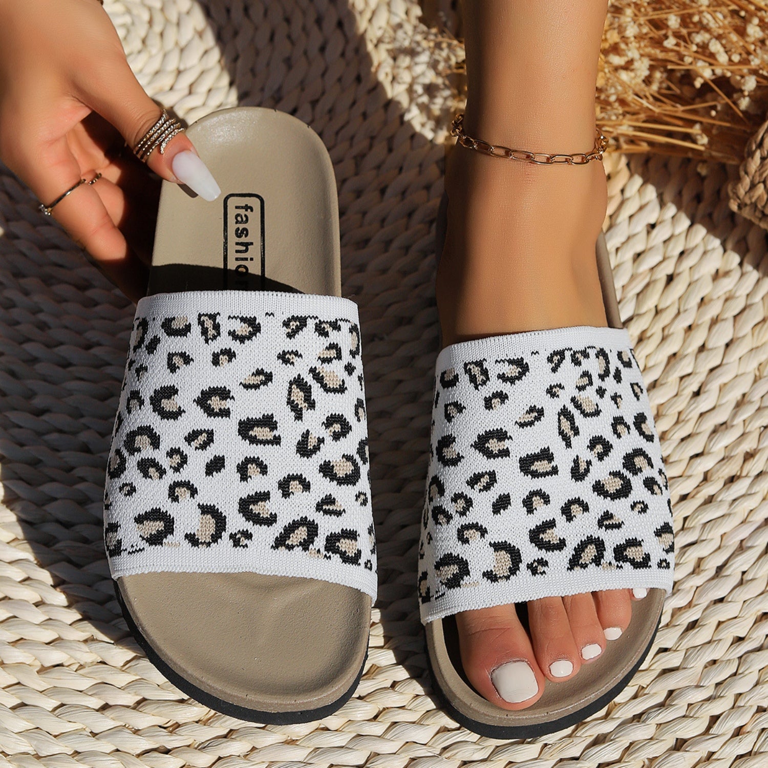 Leopard Open Toe Sandals - House of Binx