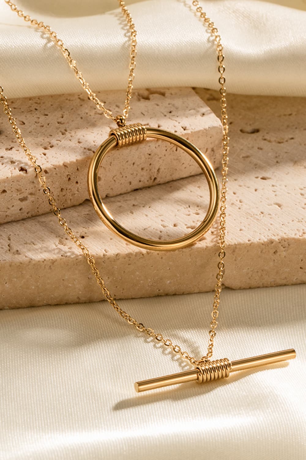 Double-Layered Stainless Steel Necklace - House of Binx