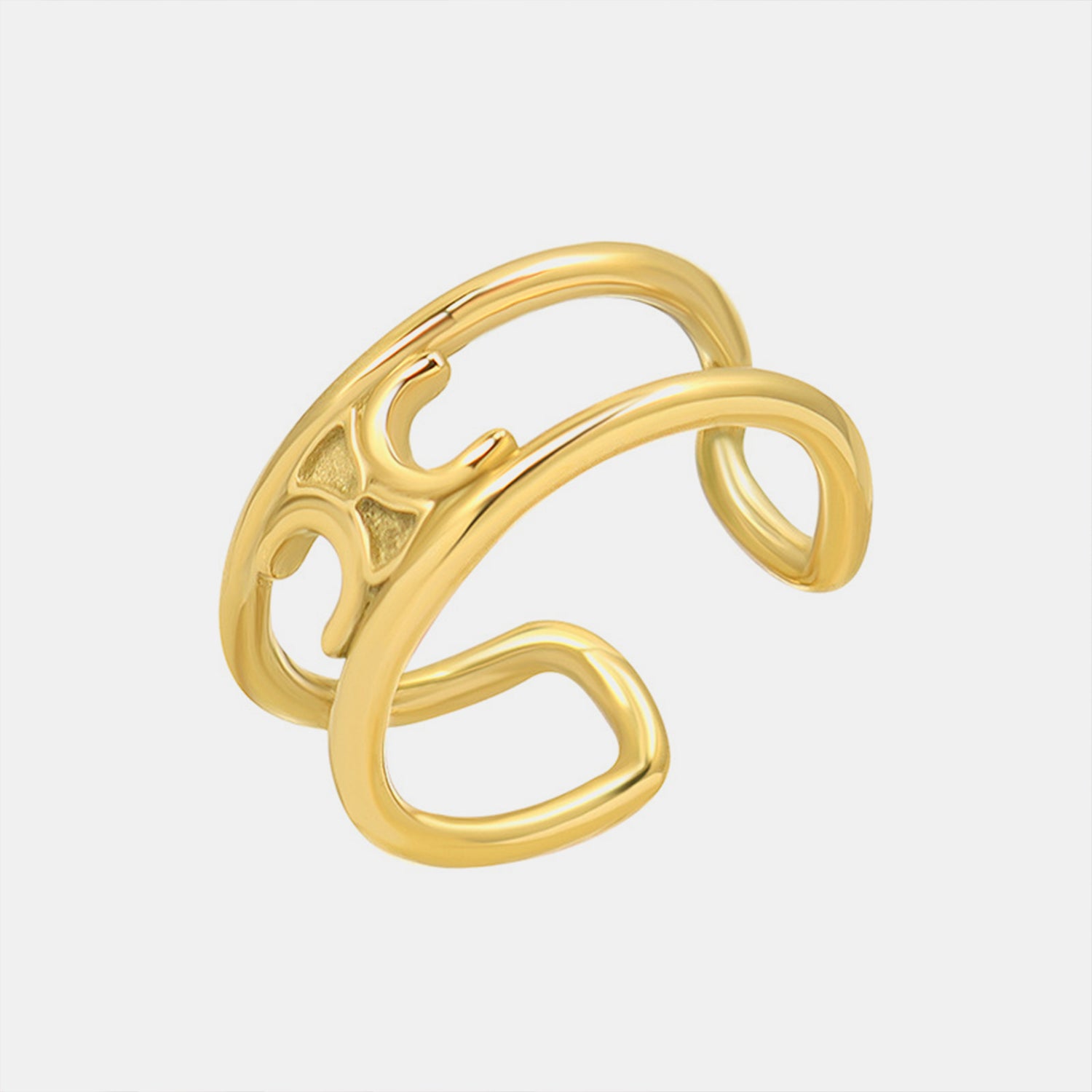 Titanium Steel Double-Layered Ring - House of Binx
