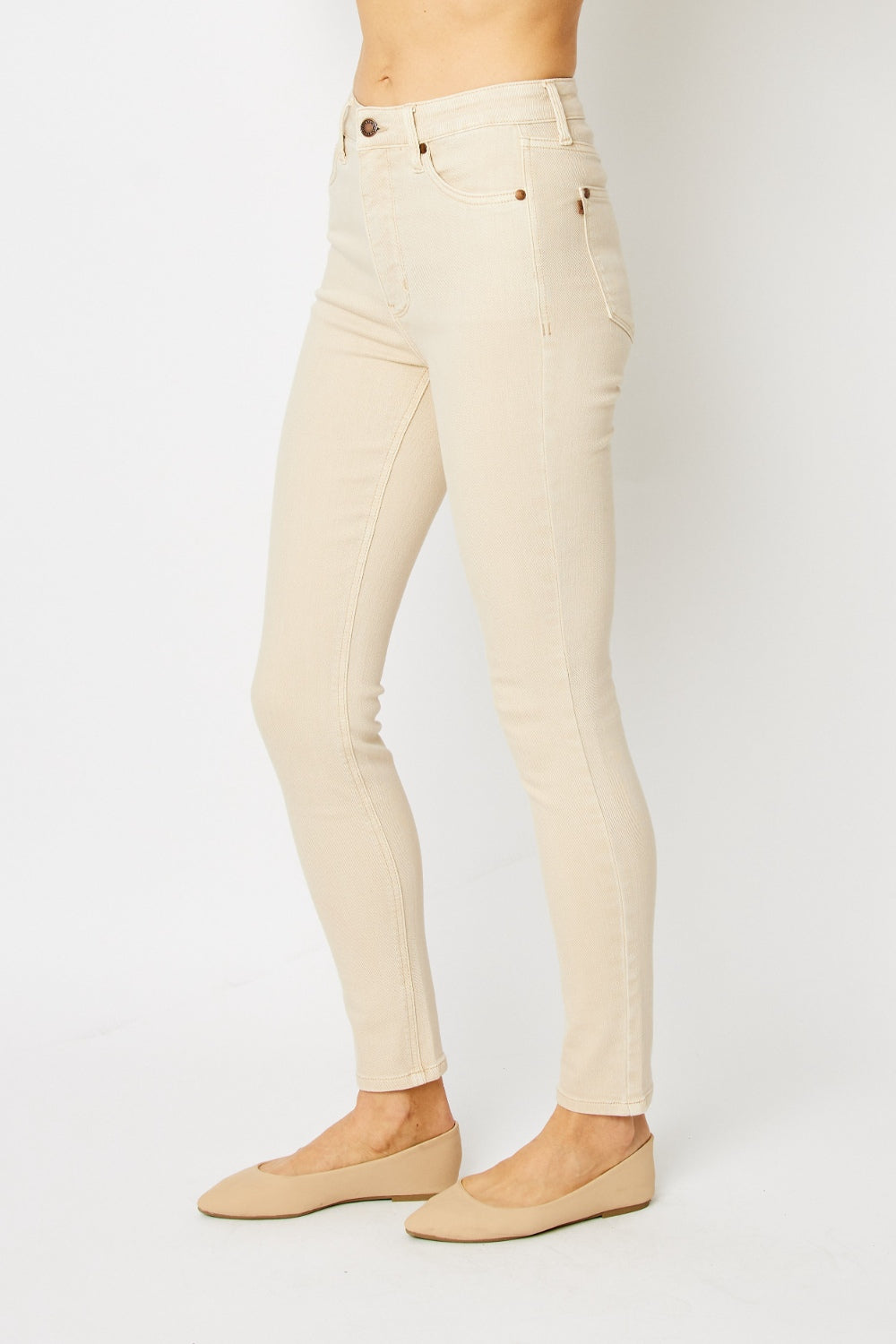 Judy Blue Full Size Garment Dyed Tummy Control Skinny Jeans - House of Binx